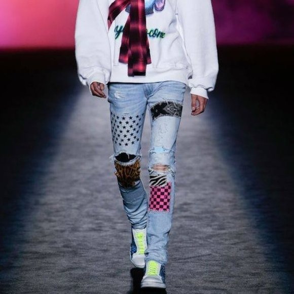 amiri jeans art patch